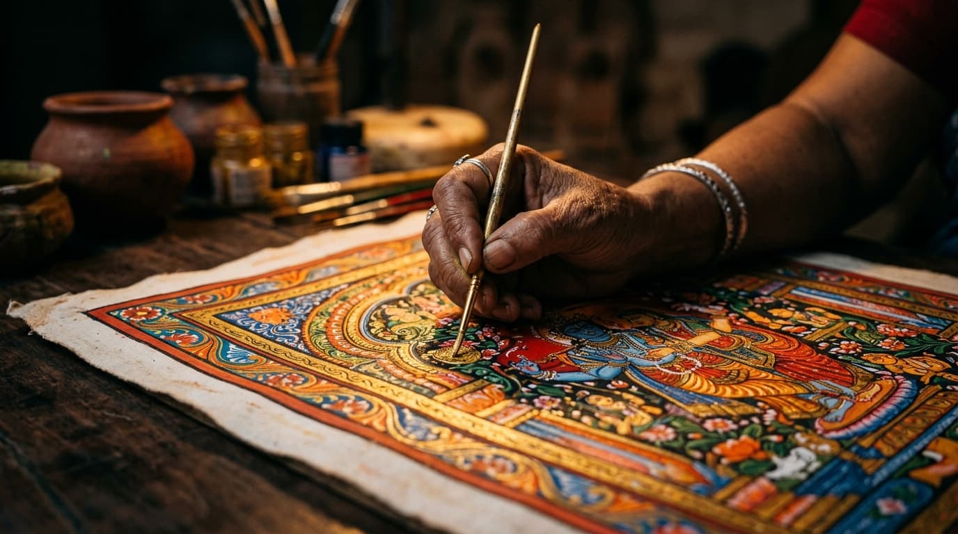 Traditional Indian Art Painting