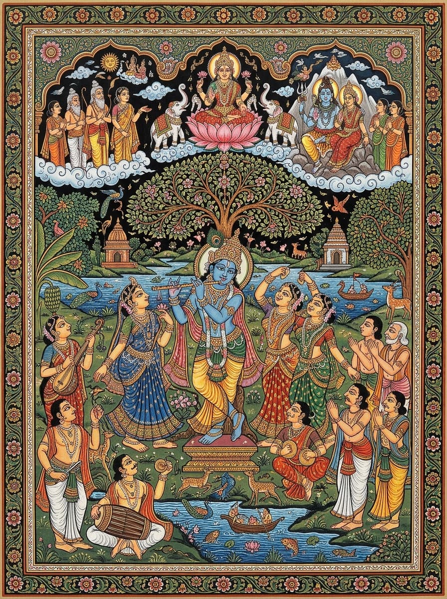 Traditional Pattachitra painting